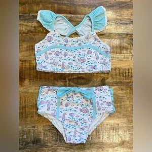 SweetHoney Under The Sea Two Piece Swimsuit Size 8
